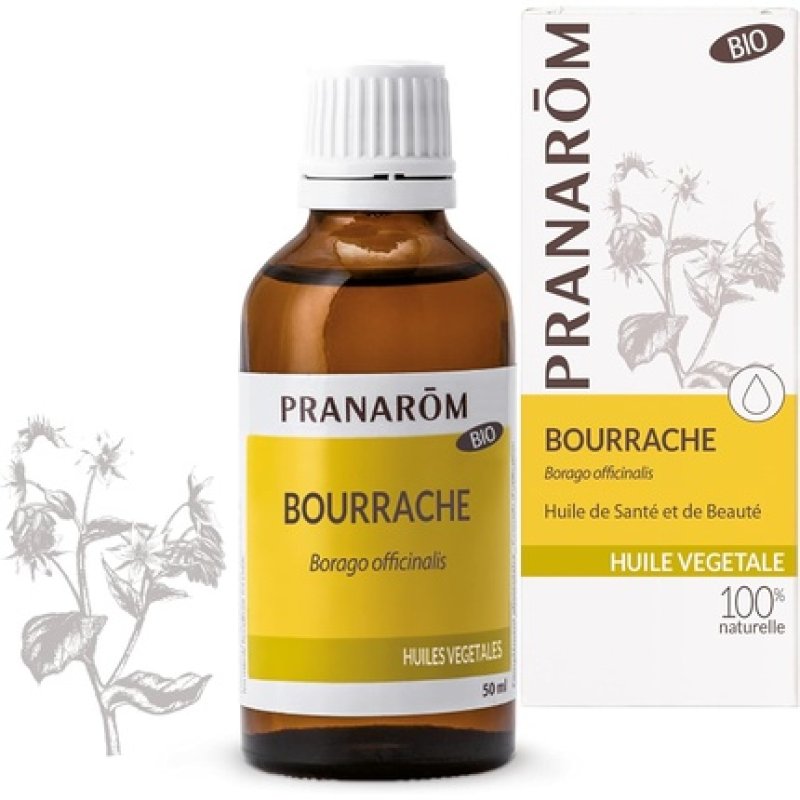 Pranarôm Organic Avocado Vegetable Oils 50ml Borage BIO