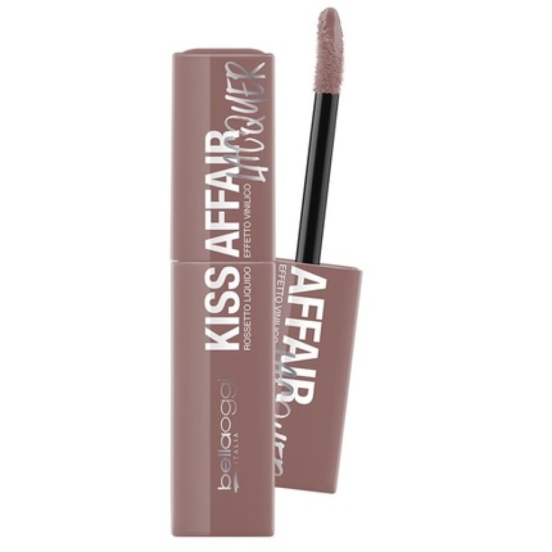 Kiss Affair Lacquer Liquid Lipstick with Vinyl Effect Nude Talk 3.9ml