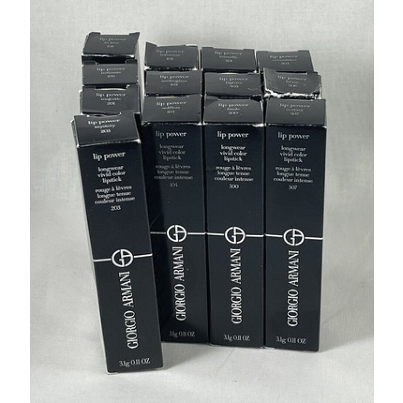 Giorgio Armani Lip Power Longwear Vibrant Color Lipstick 0.11 Ounce