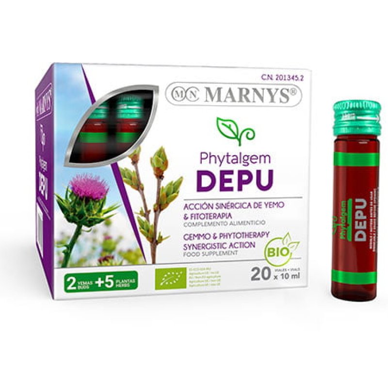 Marnys Phytalgem DEPU Digestive and Renal Wellness Pineapple Flavor 20 Drinking Vials 360g