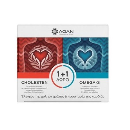 Agan Cholesten 30 Veg Caps & Omega 3 30 Softgels