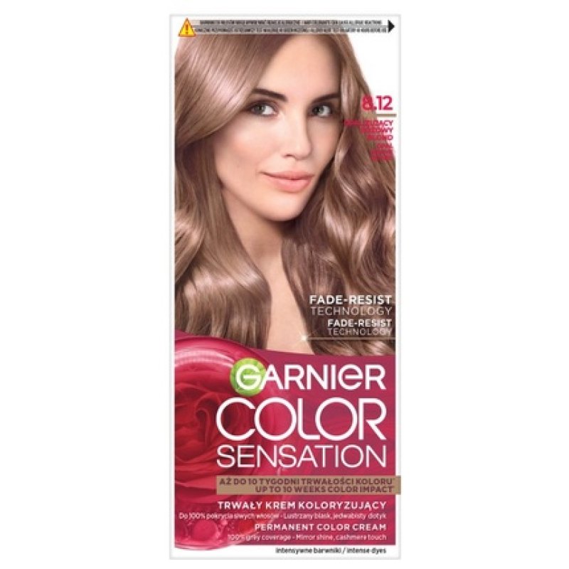 Garnier Color Sensation Cream Hair Dye 8.12 Opalescent Pink Blonde