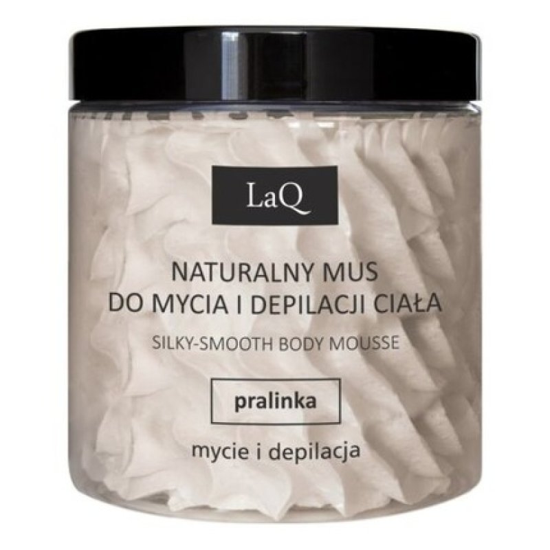 LAQ Natural Body Wash and Hair Removal Mousse Pralinka 250ml