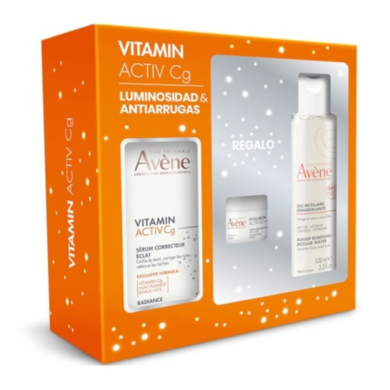 Avene Pack Vitamin Activ Cg Serum 30ml, Hyaluron Activ B3 Cream 7ml, Micellar Water 100ml