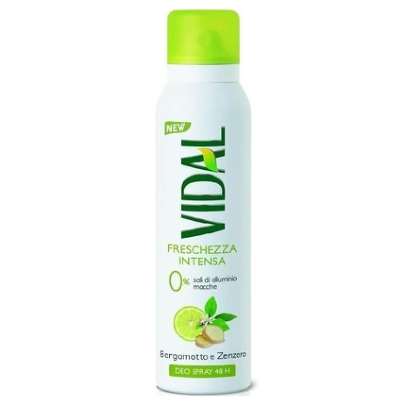 Vidal Deodorant Spray 150ml Bergamot and Ginger