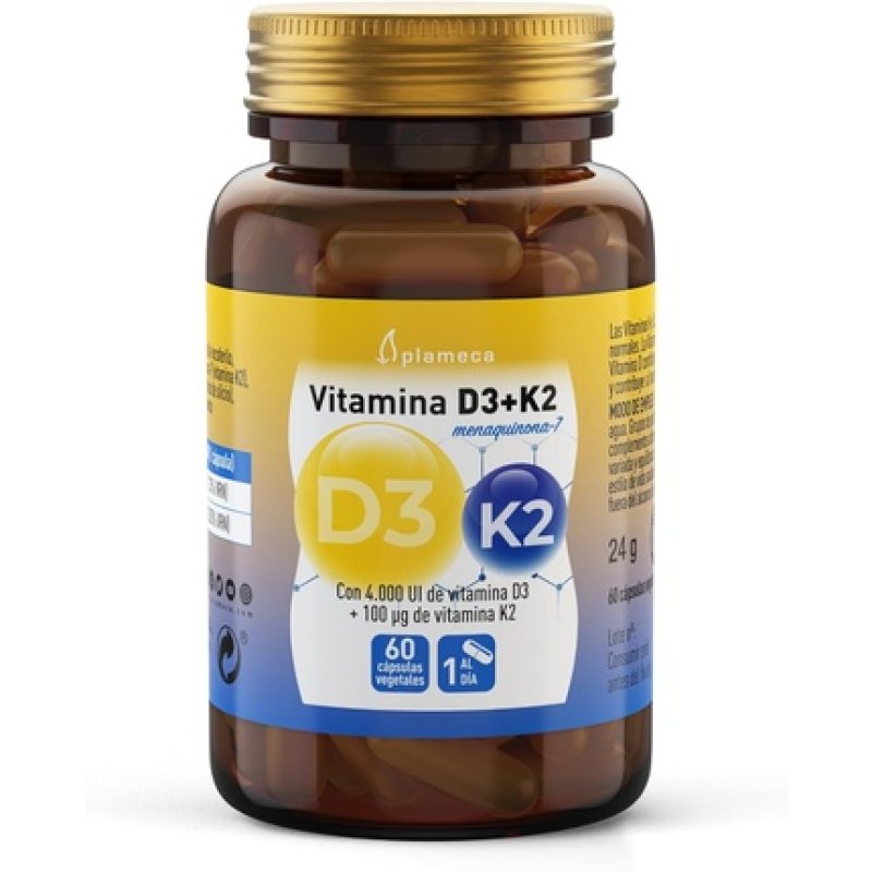 Vitamin D3 K2 60 Vegetable Capsules