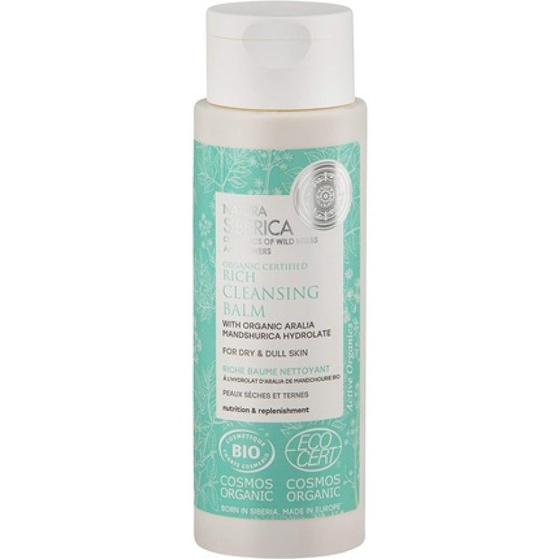 Natura Siberica Organic Certified Rich Cleansing Balm for Dry and Dull Skin