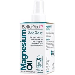 BetterYou Magnesium Oil Body Spray Pure Clean and Natural Source of Magnesium Chloride 100ml - Single