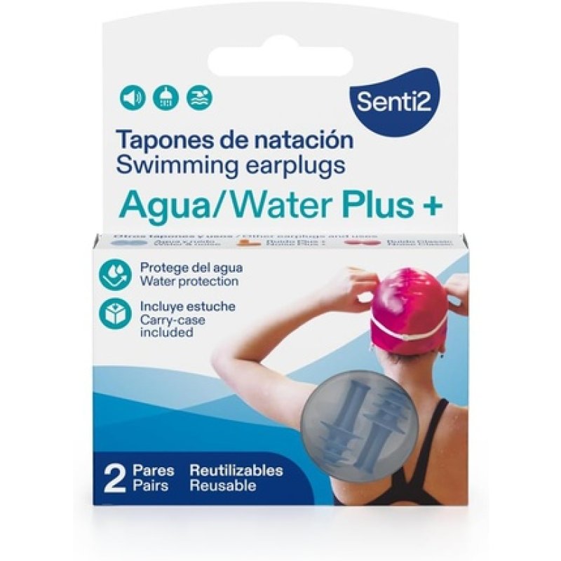 Senti2 Swimming Water Protection Earplugs 4 Pieces