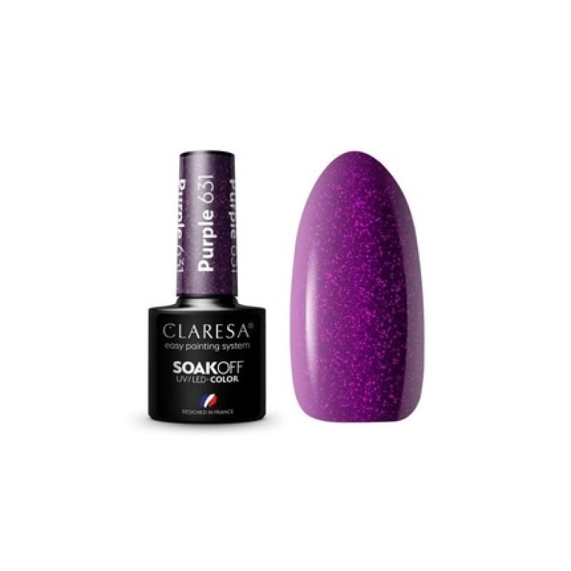 Claresa 631 Purple UV Nail Polish 5ml