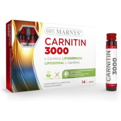 Marnys L-Carnitine Liposomal Marnitin 3000mg Support for Energetic Metabolism on Muscle Level 14 x 25ml 570g - Pack of