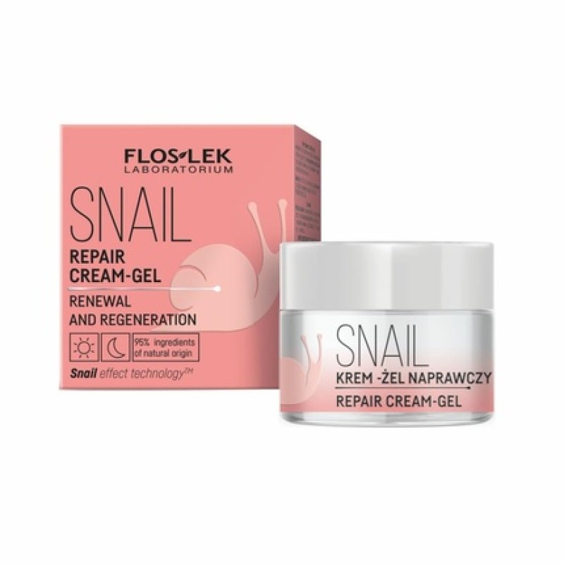 Floslek Repair Face Cream Gel 50ml Moisturizes Regenerates Smooths Care for Problematic Skin and Post-Aesthetic Medical