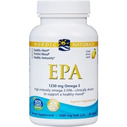 Nordic Naturals EPA Lemon Omega 3 Softgels 60 Count