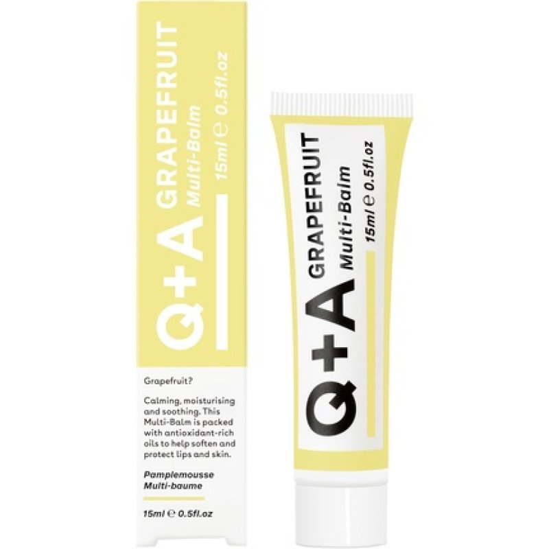 Q A Grapefruit Multi-Balm with Jojoba, Cocoa Butter, and Grapefruit 15ml