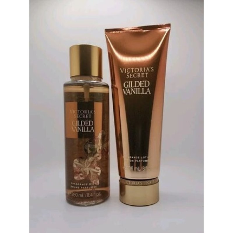Victoria's Secret Gilded Vanilla Body Mist Spray & Body Lotion