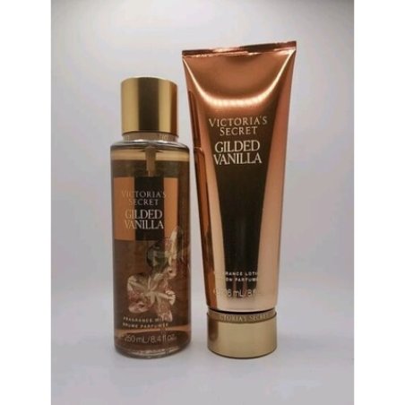 Victoria's Secret Gilded Vanilla Body Mist Spray & Body Lotion