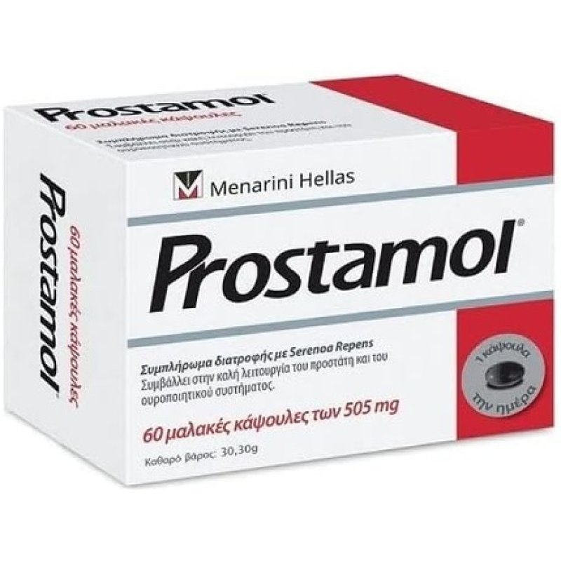 Menarini Prostamol for Healthy Prostate and Urine System 60 Capsules