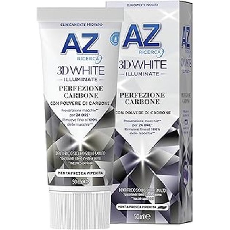 Az Research Az Toothpaste 3d White Illuminate Perfection Charcoal 50ml
