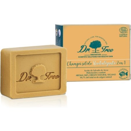 Dr. Tree 2-in-1 Revitalising Solid Shampoo and Organic Conditioner 75g - All Hair Types