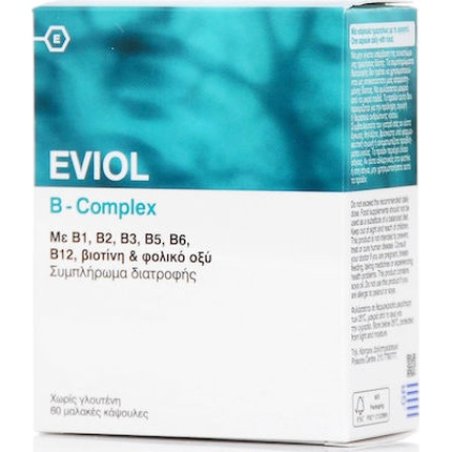 Eviol B-Complex - 60 Soft Capsules For Normal Nervous System Function