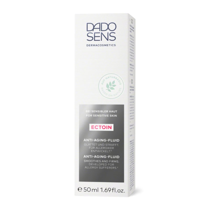 Dado Sens Ectoin Anti-Aging Fluid 50ml - Moisturizes, Smooths and Firms - Developed for Allergy Sufferers - Additional