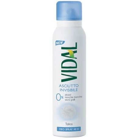Vidal Deodorant Spray Talk Asciutto Invisibile 48h 150ml