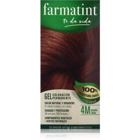 Farmatint 4M Chestnut Mahogany 130ml Permanent Ammonia-Free Hair Color