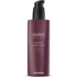 AHAVA Vivid Burgundy Mineral Body Lotion 250ml - Hydrating and Comforting Skin with Dead Sea Minerals