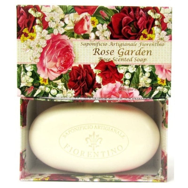 Saponificio Artigianale Fiorentino Moisturizing Italian Vegetable Soap 10.5 oz Rose Garden