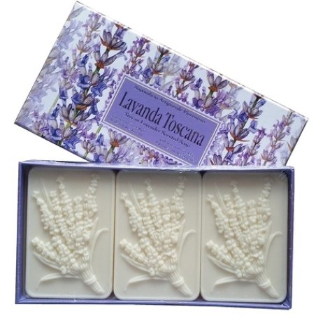 Saponificio Artigianale Fiorentino Lavender Bar Soap 125g - Pack of 3