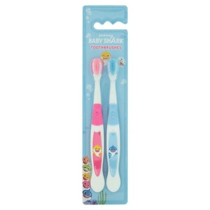 Baby Shark Kids Toothbrush - Pack of 2