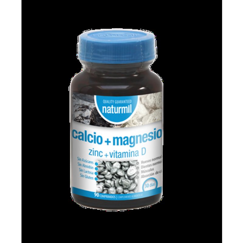 Naturmil Calcio Magnesio Zinc Vit D 90 Comp