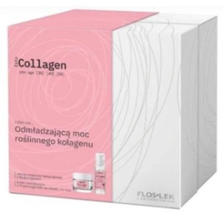 Flos-Lek Fito Collagen Pro-Age Serum Cream Duo - Advanced Anti-Aging Skincare Set 50ml 15ml