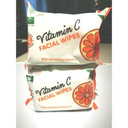 Revitalizing Vitamin C Facial Daily Cleansing Wipes Makeup Remover 25 Wipes
