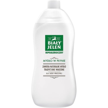 Hypoallergenic White Liquid Soap Refill 1L