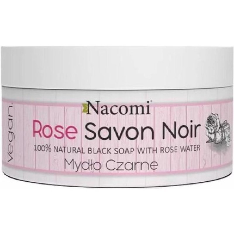 Nacomi Black Soap Savon Noir Rose 125gr
