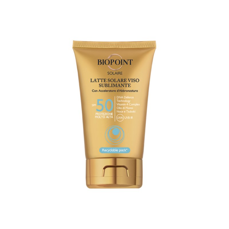 Biopoint Latte viso sublimante SPF50 Lait de protection solaire Visage 50