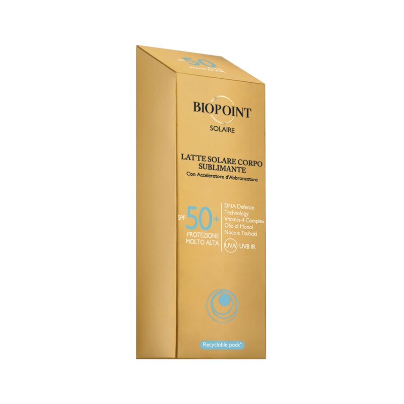Biopoint Latte viso sublimante SPF50 Lait de protection solaire Visage 50