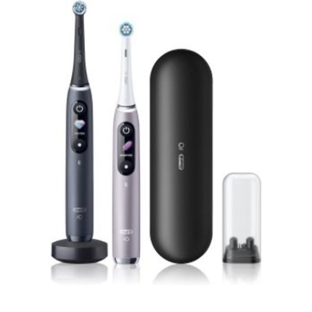 Braun Oral-B szczoteczka elektryczna iO 9N zestaw DUO BLACK ONYX & ROSE QUARTZ