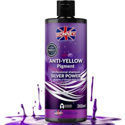 RONNEY Purple Shampoo for Blonde Hair No Yellow Bleached Grey Hair Brassy Tones Professional Silver Lightens Softens