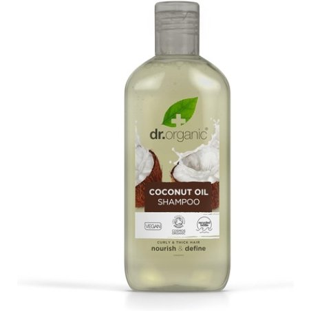 Dr Organic Virgin Coconut Oil Shampoo Natural Vegan Cruelty Free Paraben & SLS Free Hydrating 265ml