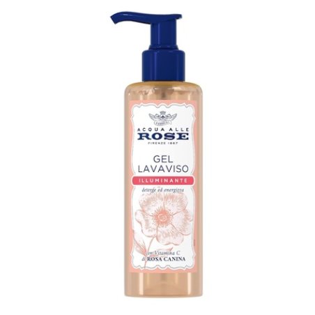 Acqua alle Rose Brightening Lavaviso Gel with Vitamin C from Rose Hips Face Cleanser for Dull and Matte Skin Energizing