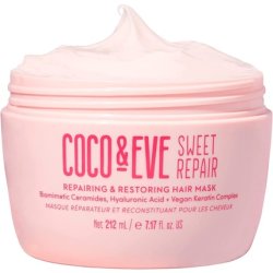 Coco & Eve Sweet Repair Repairing and Restoring Hair Mask with Biomimetic Ceramides, Hyaluronic Acid, and Vegan Keratin