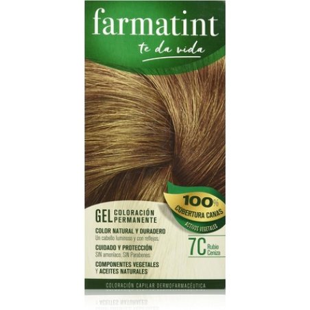Farmatint Permanent Gel Hair Dye 7C Ash Blonde