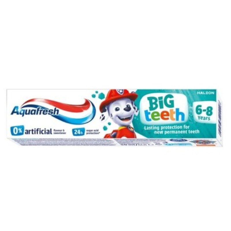 Big Teeth Toothpaste for 6-8 Year Olds Paw Patrol 50ml Aquafresh
