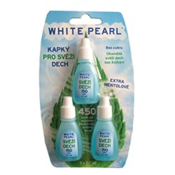 Fresh Breath Drops White Pearl 3 x 3.7 ml