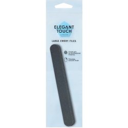 Elegant Touch Essential Implements Large Emery Boards Black White 4 Count