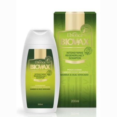 L'biotica Biovax Intensive Repair Hair Shampoo with Bamboo & Avocado Oil 200ml