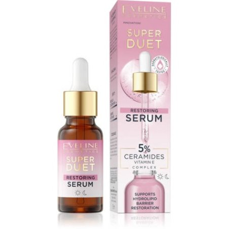 Eveline Super Duet Restoring Serum 5% Ceramides Vitamin E Complex 18ml