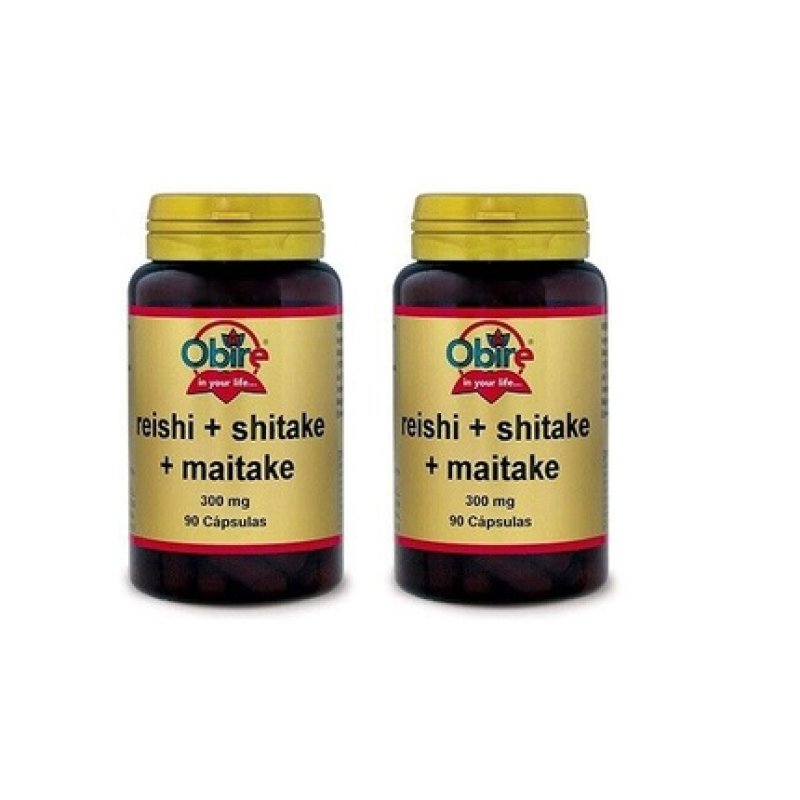 Obire Reishi/Shitake/Maitake 300mg 90 Capsules